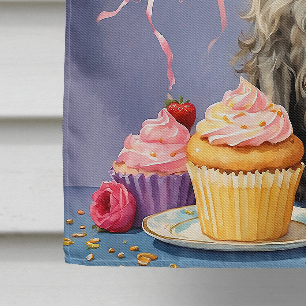 Scottish Deerhound Happy Birthday House Flag