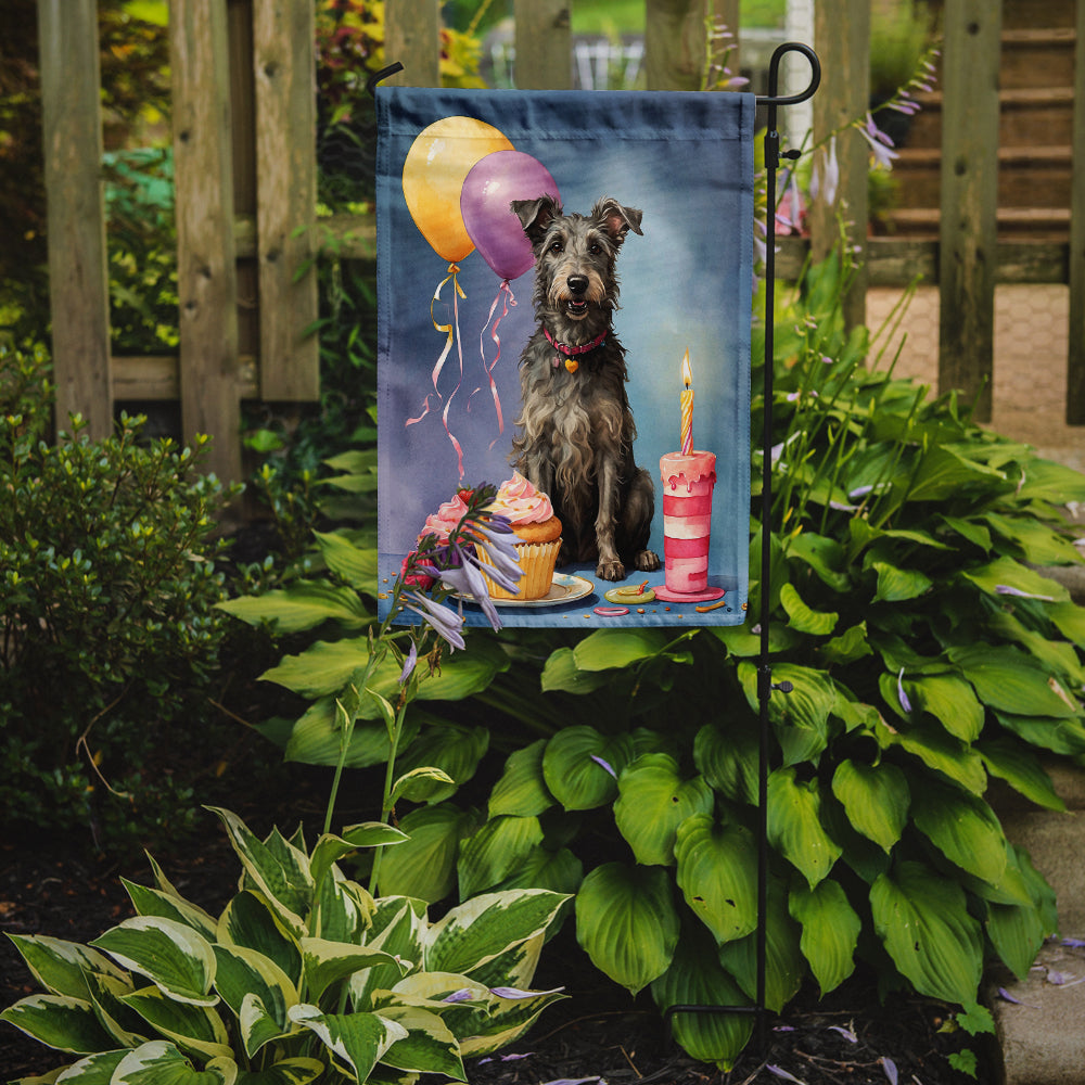 Scottish Deerhound Happy Birthday Garden Flag