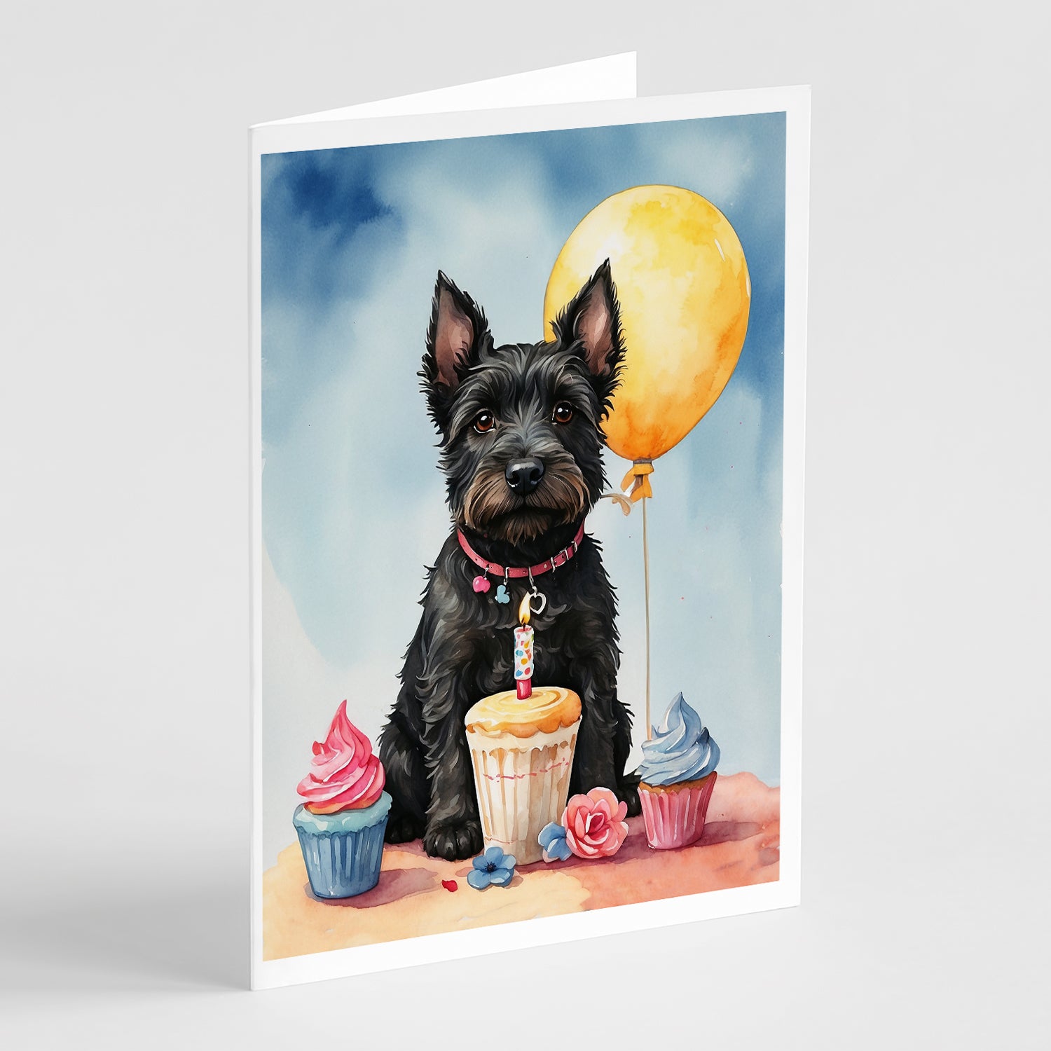 Buy this Scottish Terrier Happy Birthday Greeting Cards Pack of 8