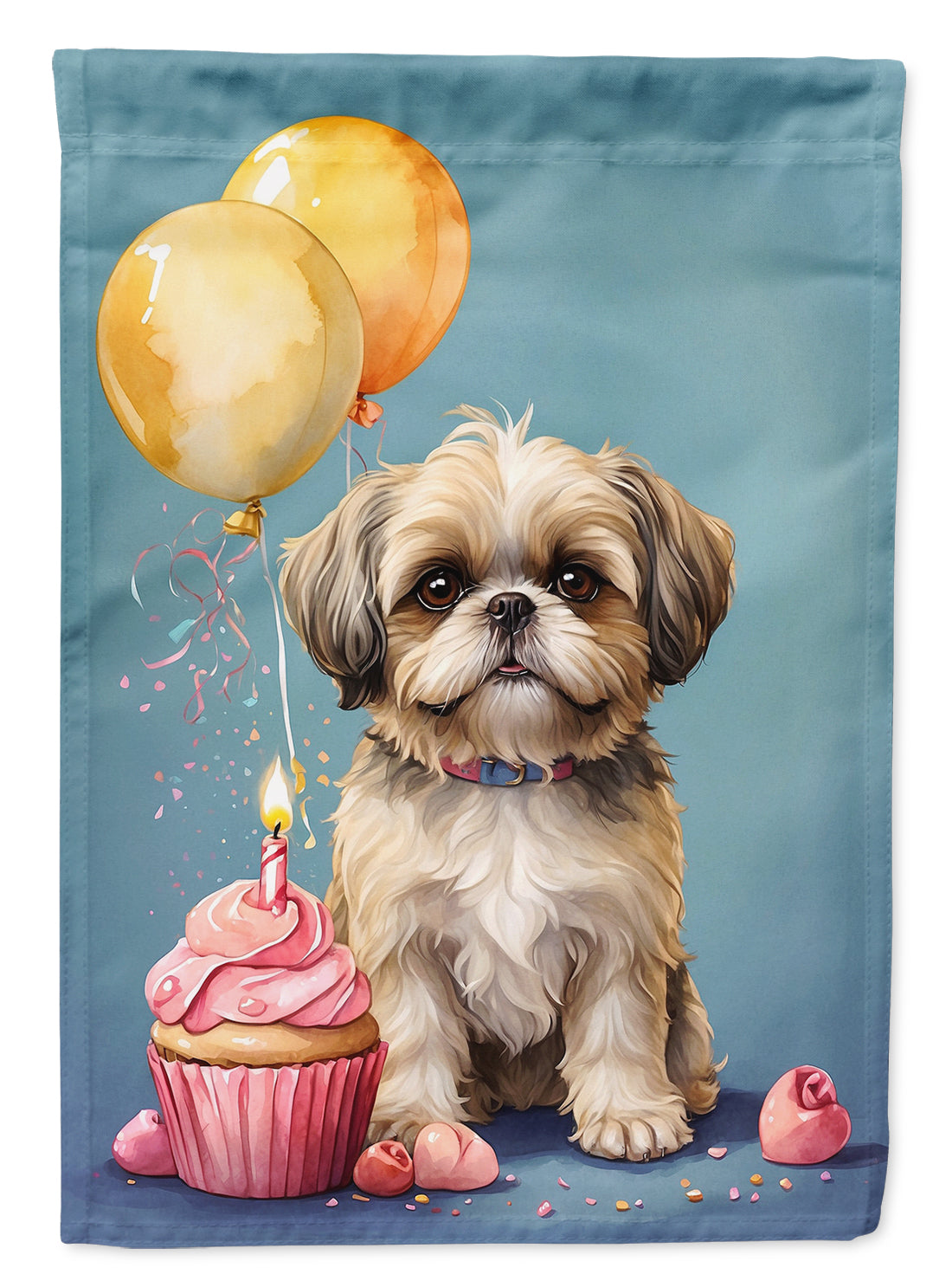 Buy this Shih Tzu Happy Birthday House Flag