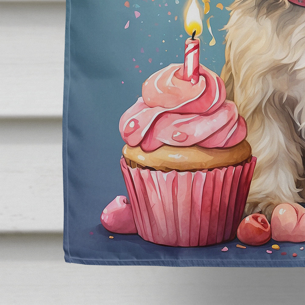 Shih Tzu Happy Birthday House Flag