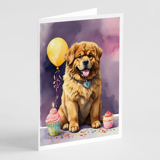 Buy this Tibetan Mastiff Happy Birthday Greeting Cards Pack of 8