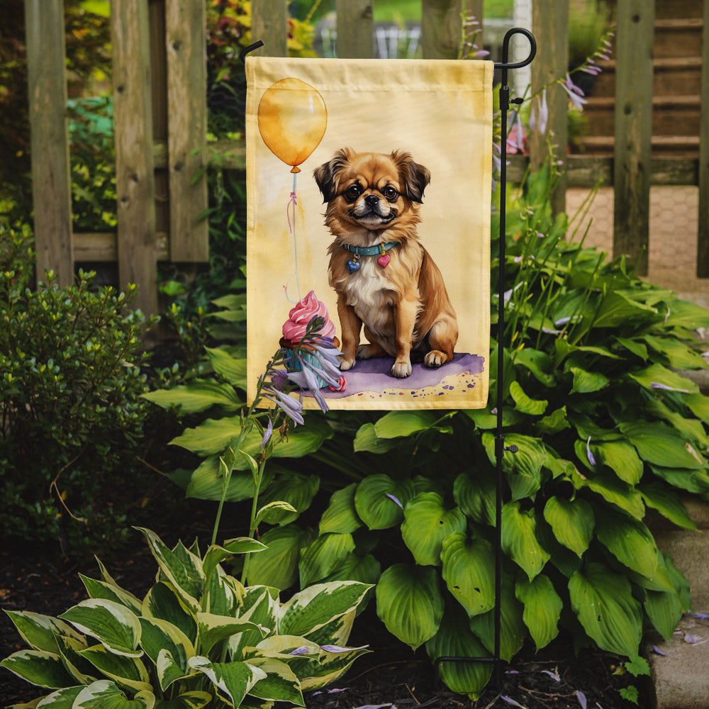 Tibetan Spaniel Happy Birthday Garden Flag