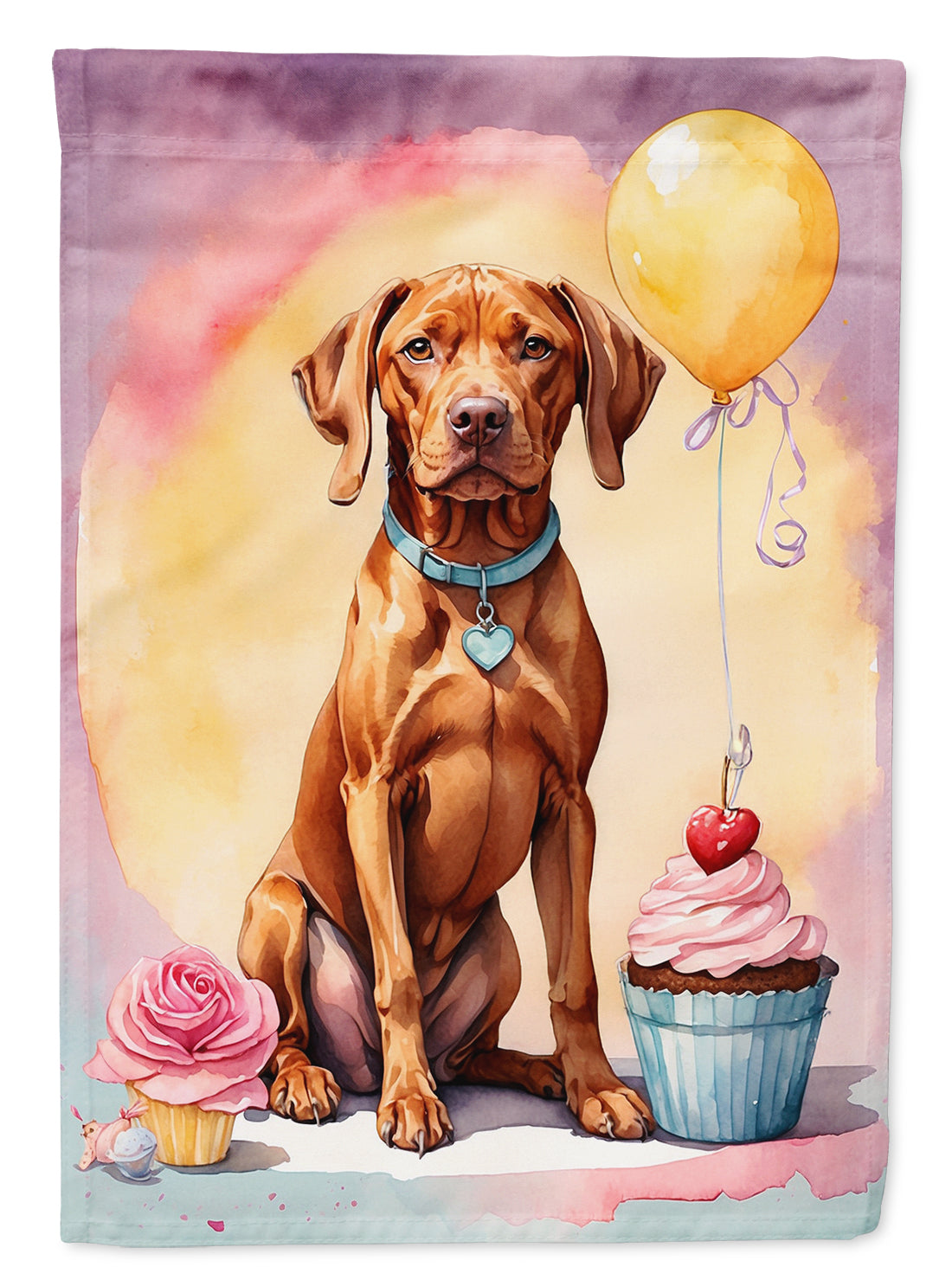 Buy this Vizsla Happy Birthday Garden Flag