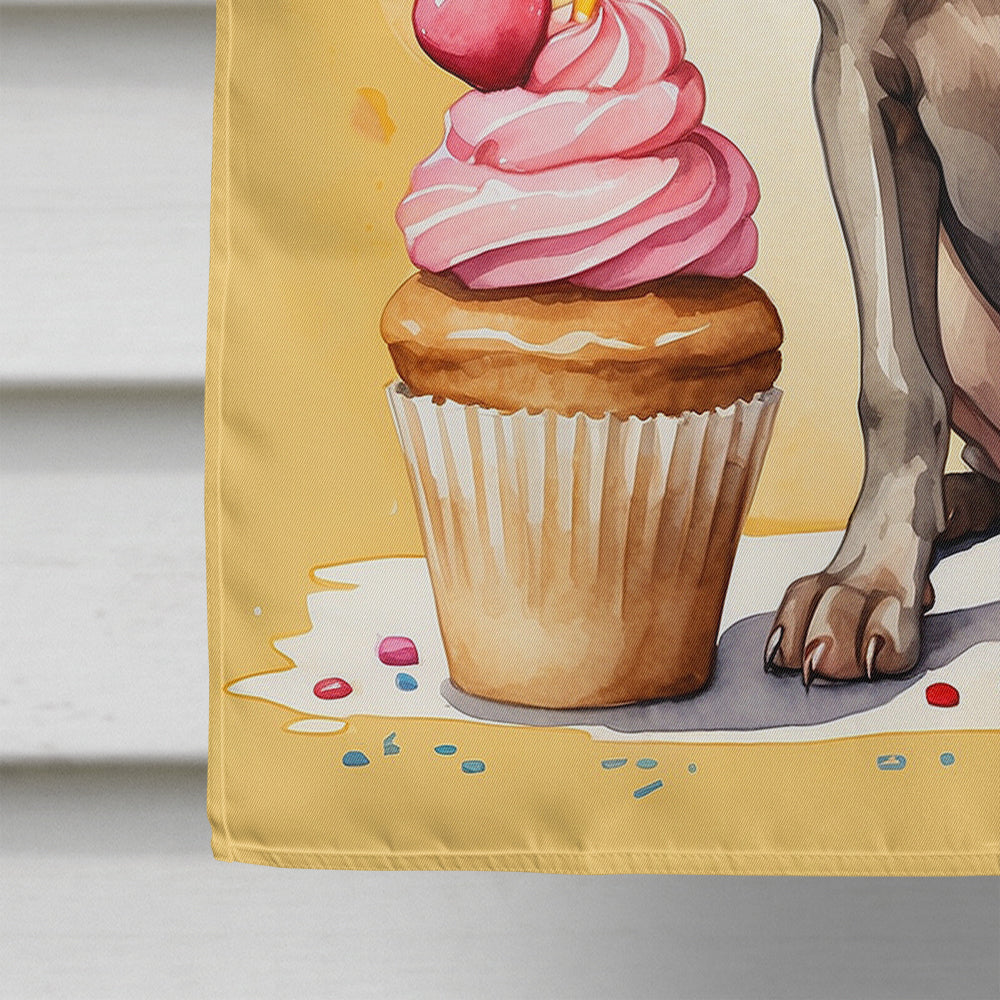 Weimaraner Happy Birthday House Flag