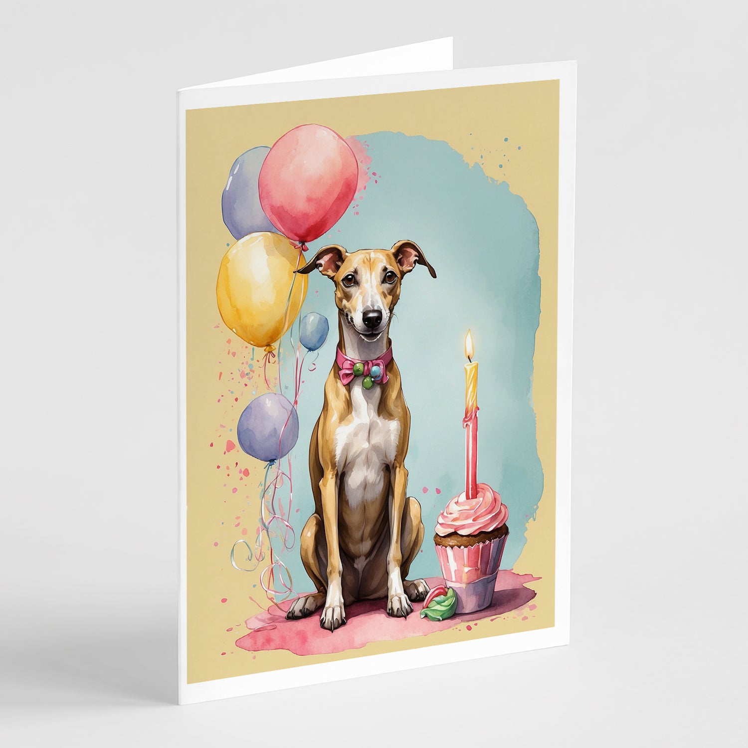 Buy this Whippet Happy Birthday Greeting Cards Pack of 8