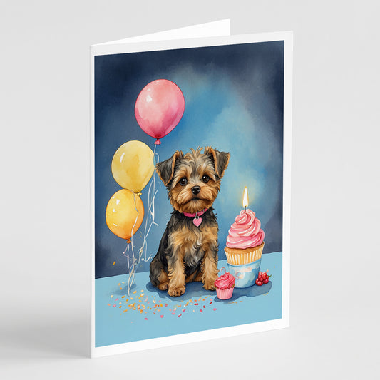 Buy this Yorkipoo Happy Birthday Greeting Cards Pack of 8