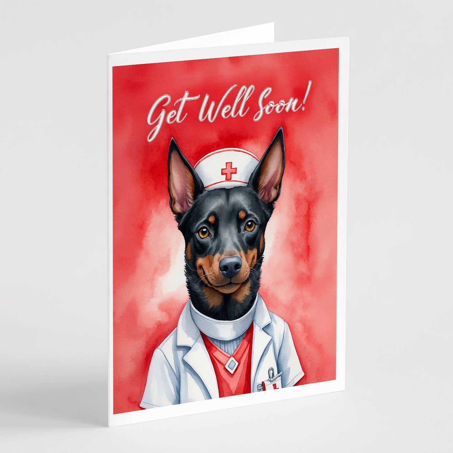 Buy this Australian Kelpie Get Well Soon Greeting Cards Pack of 8