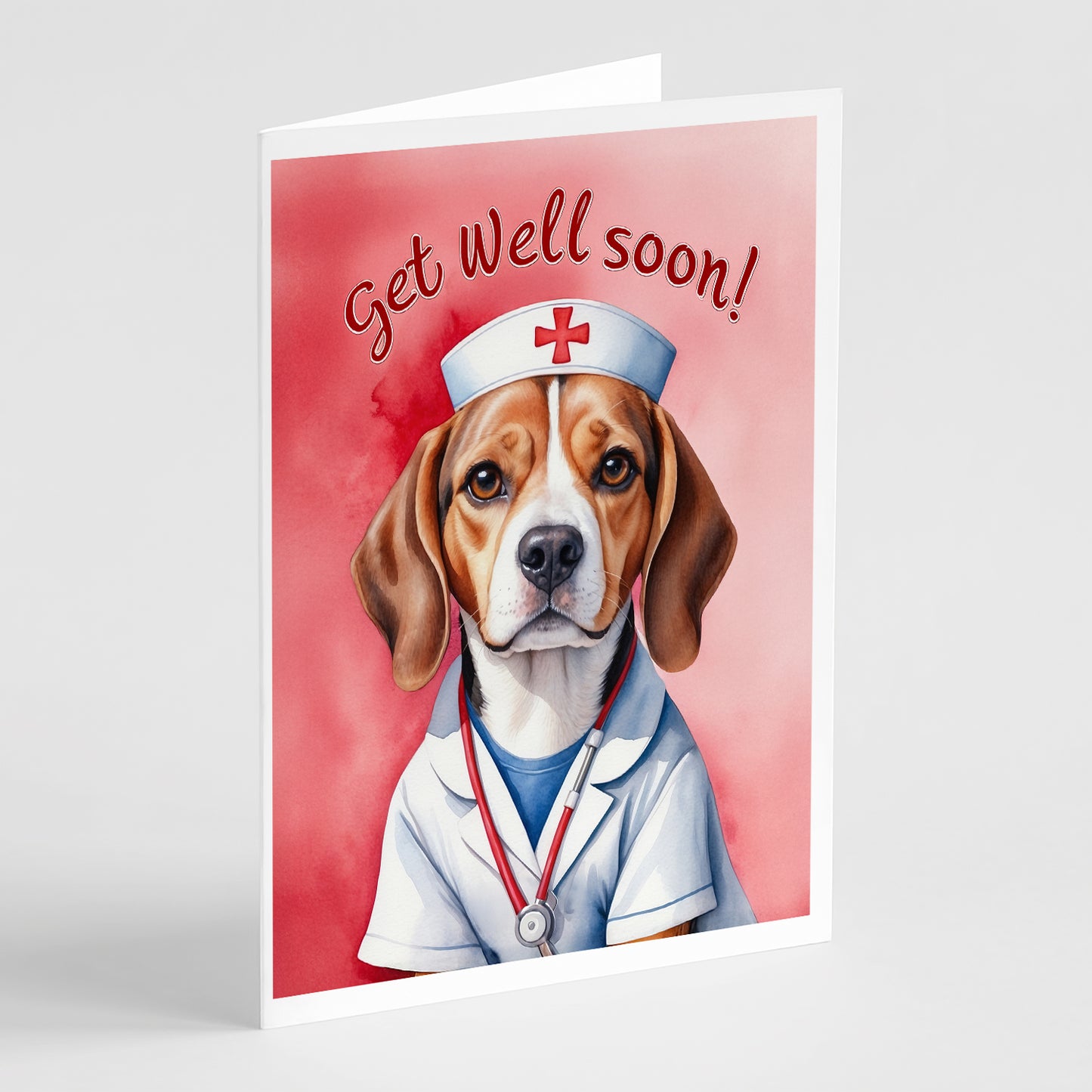 Buy this Beagle Get Well Soon Greeting Cards Pack of 8