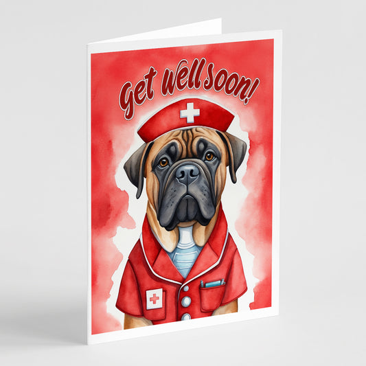 Buy this Bullmastiff Get Well Soon Greeting Cards Pack of 8