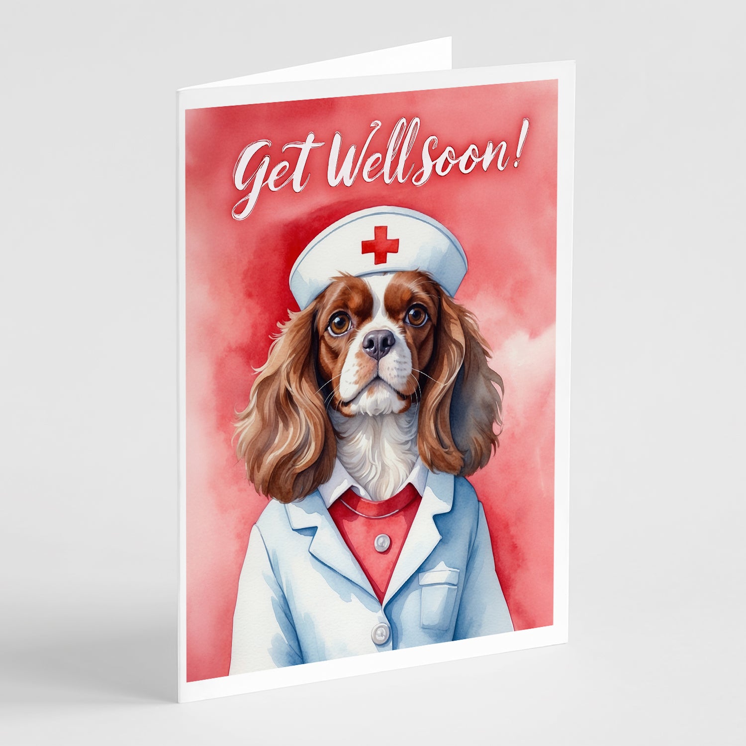 Buy this Cavalier Spaniel Get Well Soon Greeting Cards Pack of 8