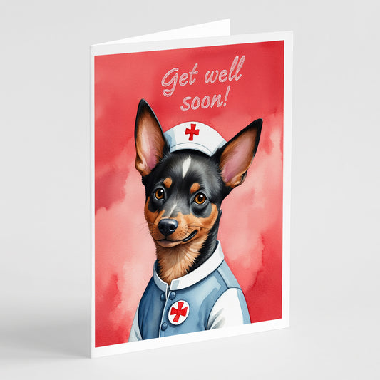 Buy this Lancashire Heeler Get Well Soon Greeting Cards Pack of 8