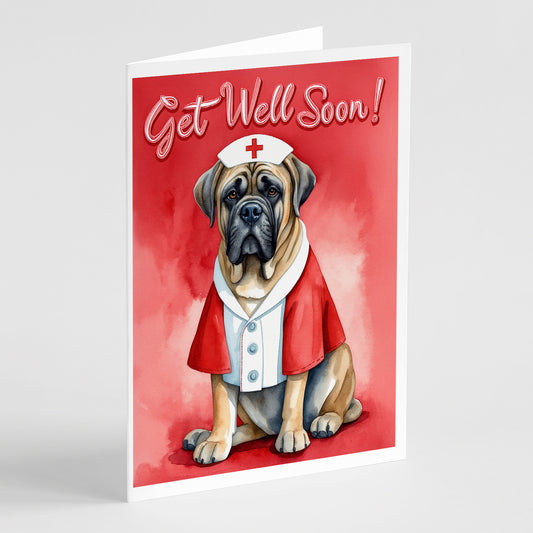 Buy this Mastiff Get Well Soon Greeting Cards Pack of 8