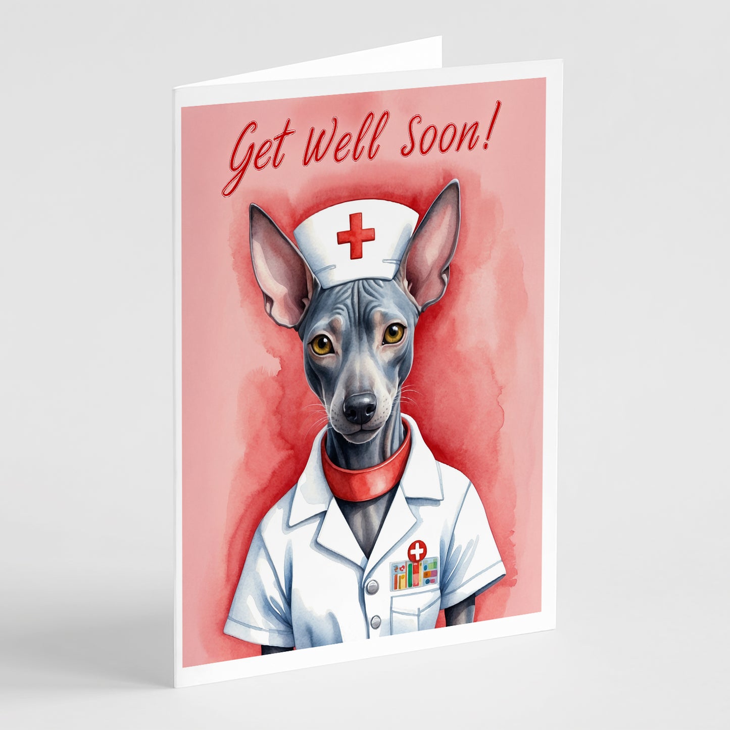 Buy this Mexican Hairless Dog Get Well Soon Greeting Cards Pack of 8