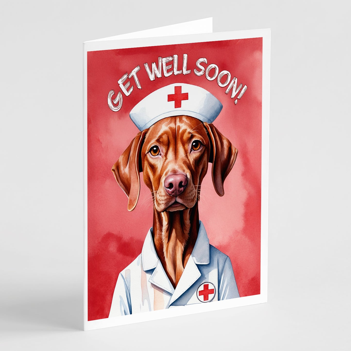 Buy this Vizsla Get Well Soon Greeting Cards Pack of 8