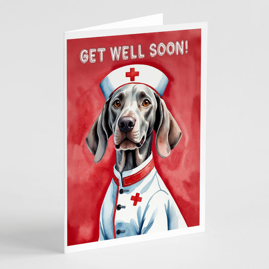 Buy this Weimaraner Get Well Soon Greeting Cards Pack of 8