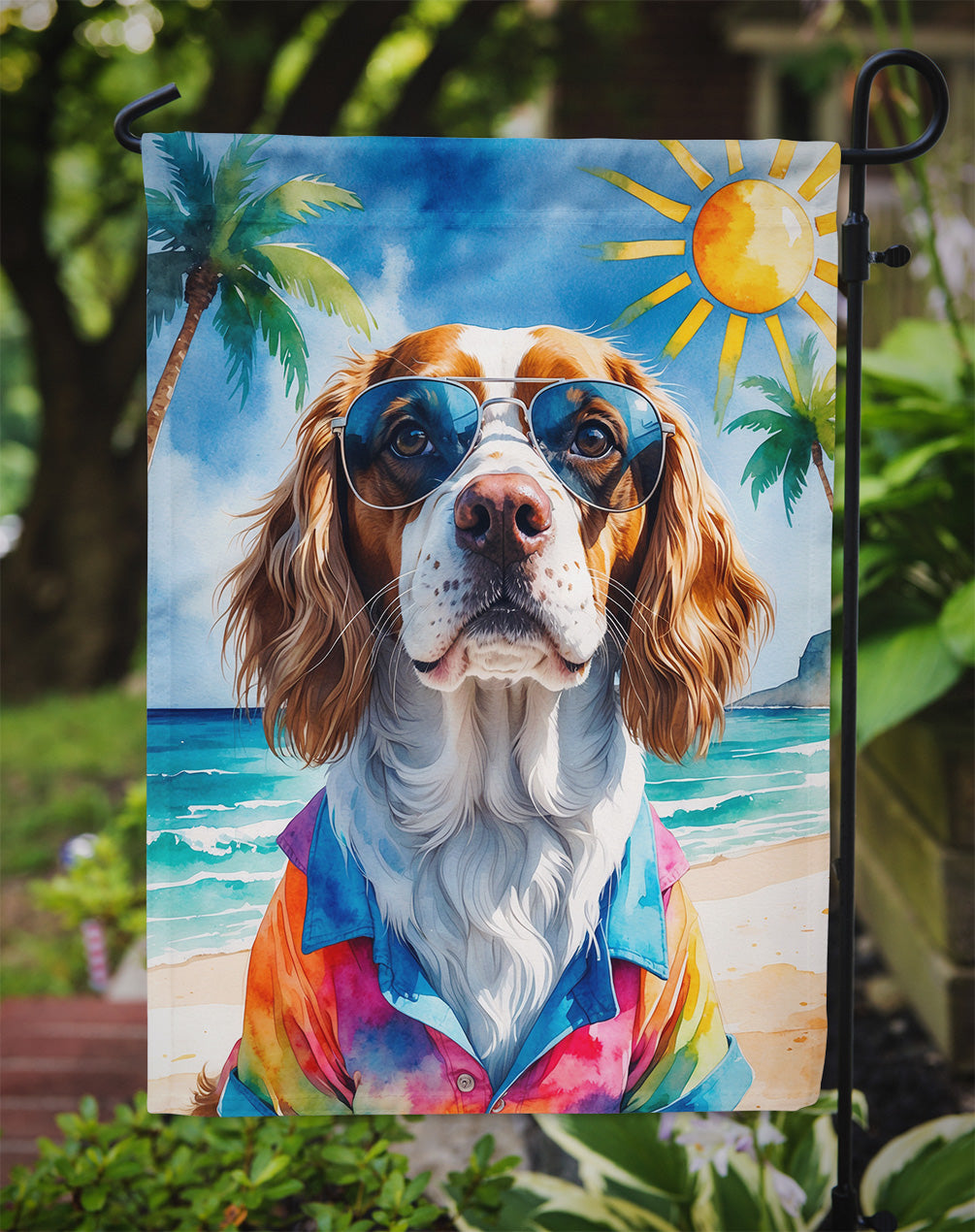 Brittany Summer Beach Time Garden Flag
