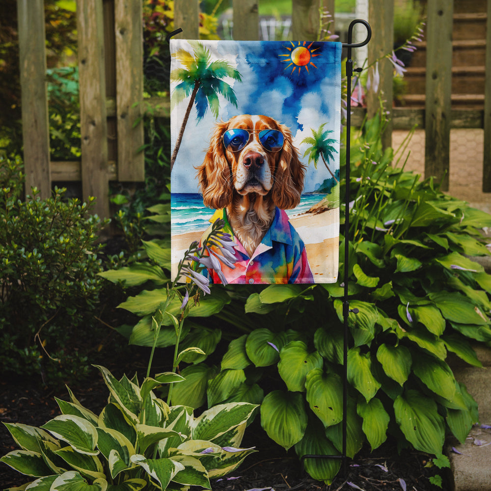 Cocker Spaniel Summer Beach Time Garden Flag
