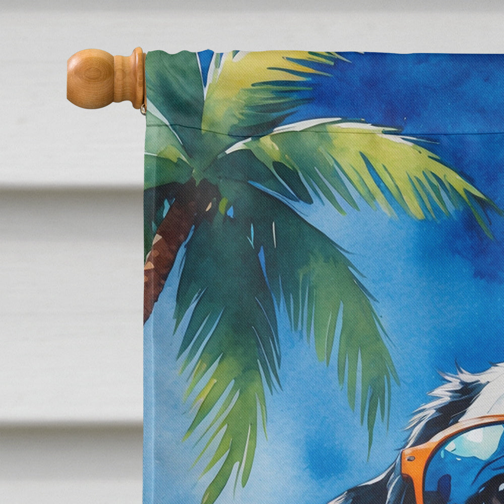 Dalmatian Summer Beach Time House Flag