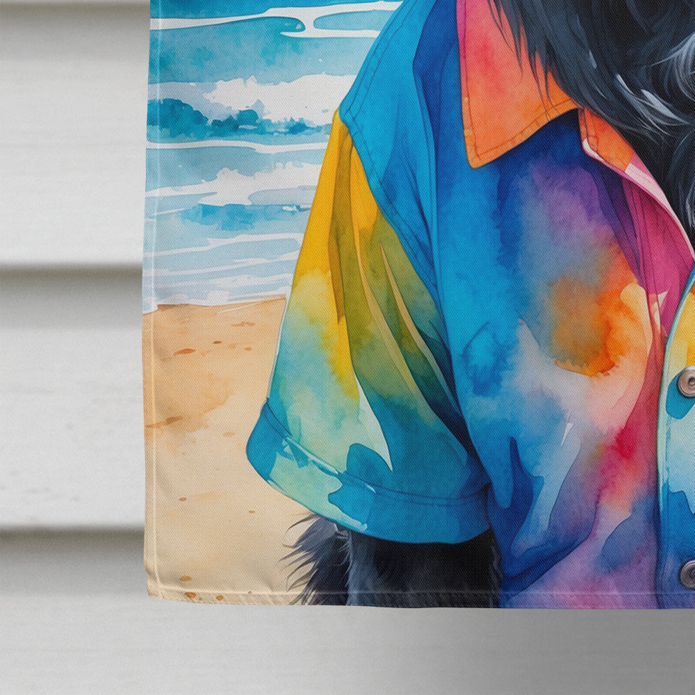 Newfoundland Summer Beach Time House Flag