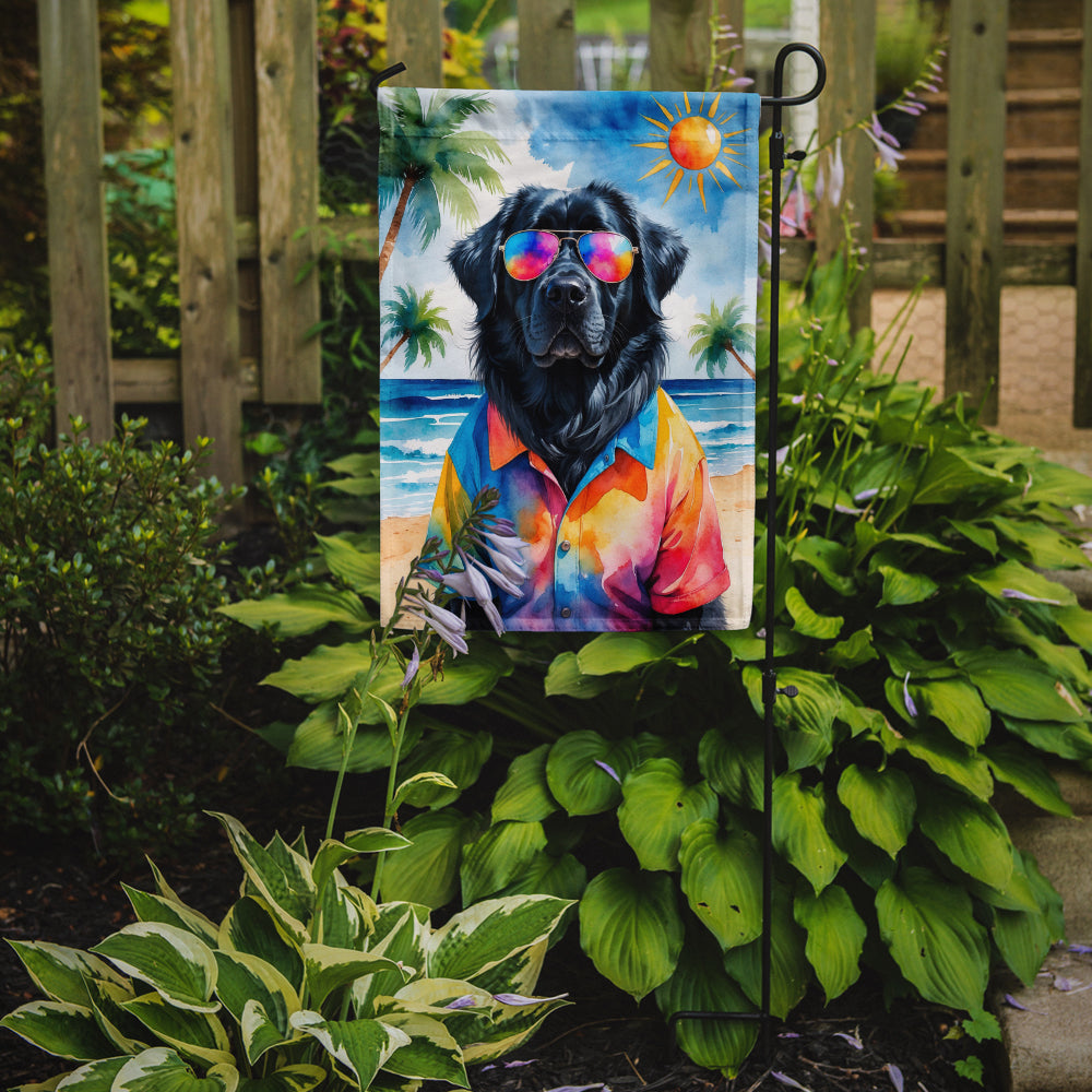 Newfoundland Summer Beach Time Garden Flag