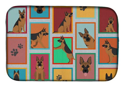 Buy this Lots of German Shepherd Dish Drying Mat