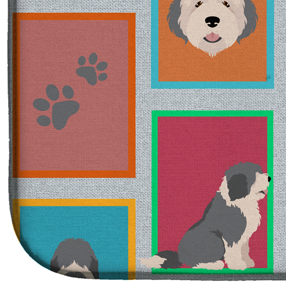 Lots of Old English Sheepdog Dish Drying Mat