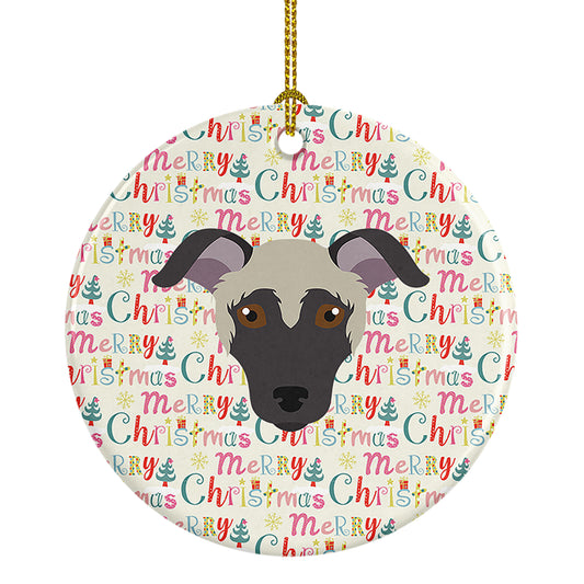 Buy this Argentine Pila Dog Merry Christmas Ceramic Ornament