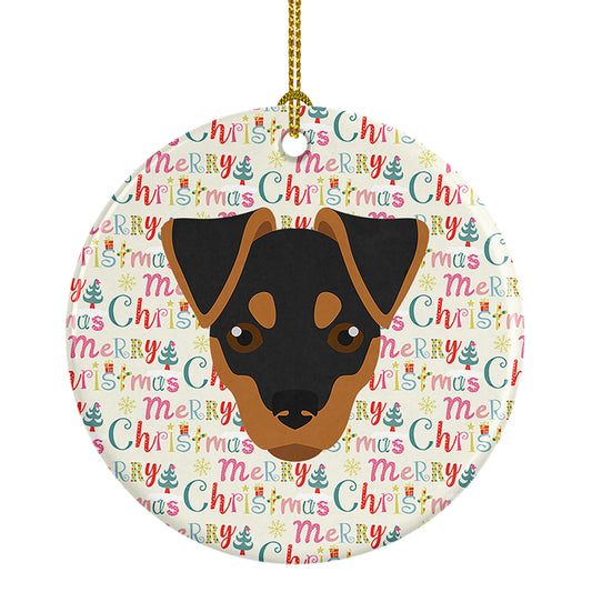 Buy this Japanese Terrier Merry Christmas Ceramic Ornament