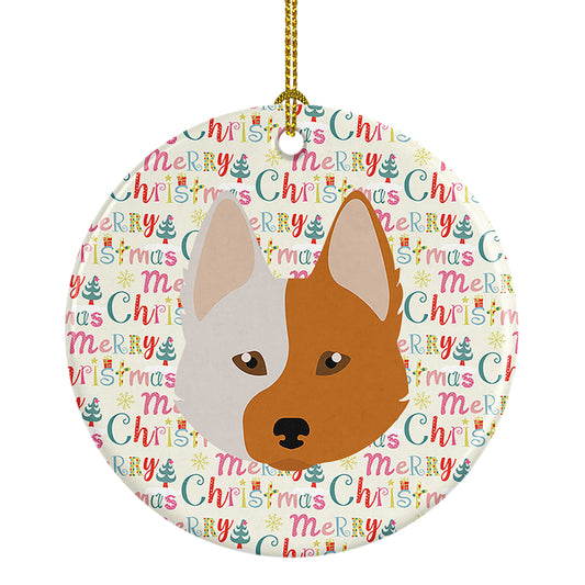 Buy this Nordic Spitz Merry Christmas Ceramic Ornament