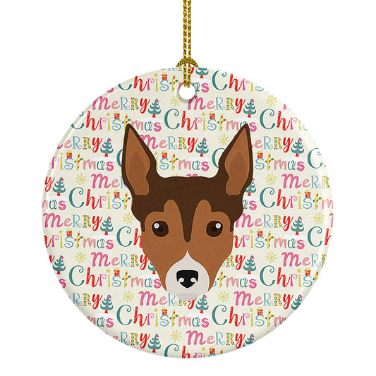 Buy this Tenterfield Terrier Merry Christmas Ceramic Ornament