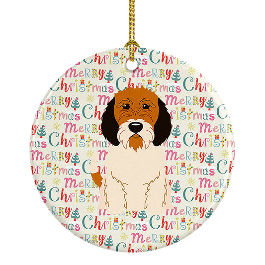 Buy this Merry Christmas Petit Basset Griffon Veenden Ceramic Ornament