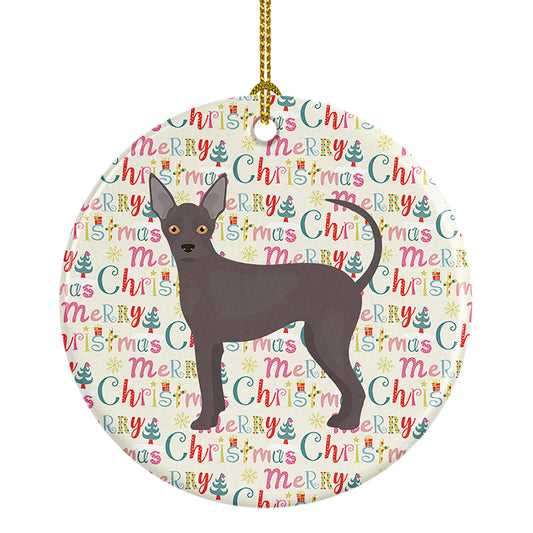 Buy this Abyssinian Sand Terrier Merry Christmas Ceramic Ornament