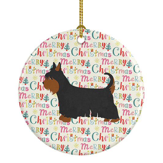 Buy this Australian Silky Terrier Merry Christmas Ceramic Ornament