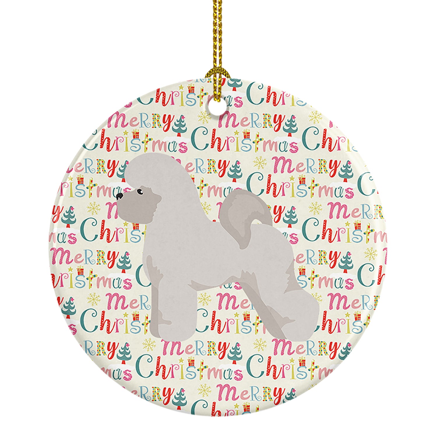 Buy this Bichon Frise Merry Christmas Ceramic Ornament