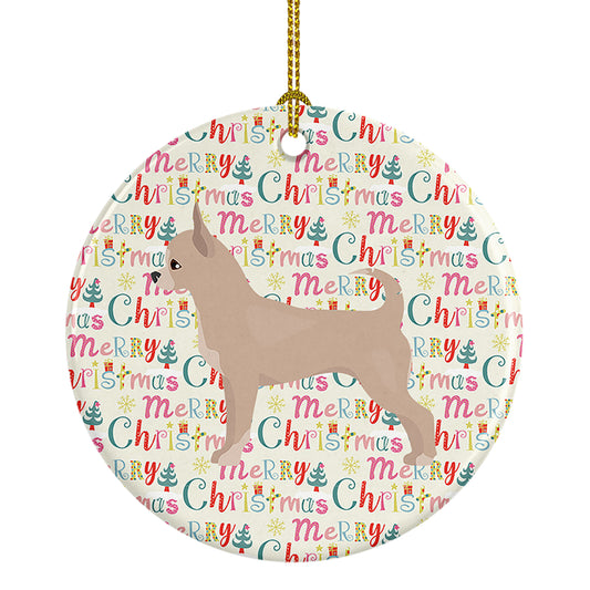 Buy this Chihuahua Merry Christmas Ceramic Ornament