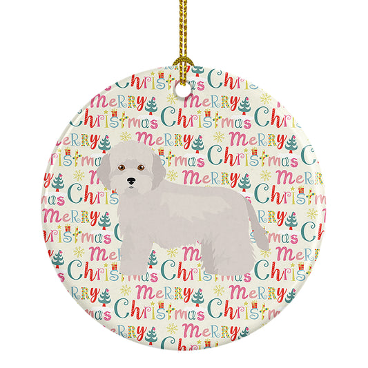 Buy this Cyprus Poodle Merry Christmas Ceramic Ornament