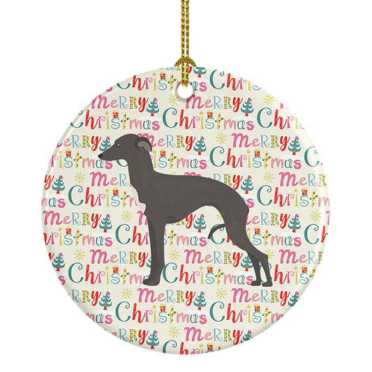 Buy this Italian Greyhound #1 Merry Christmas Ceramic Ornament