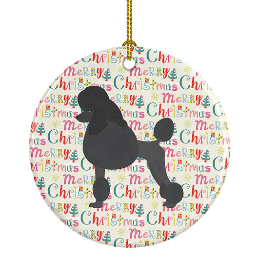 Buy this Standard Poodle Merry Christmas Ceramic Ornament