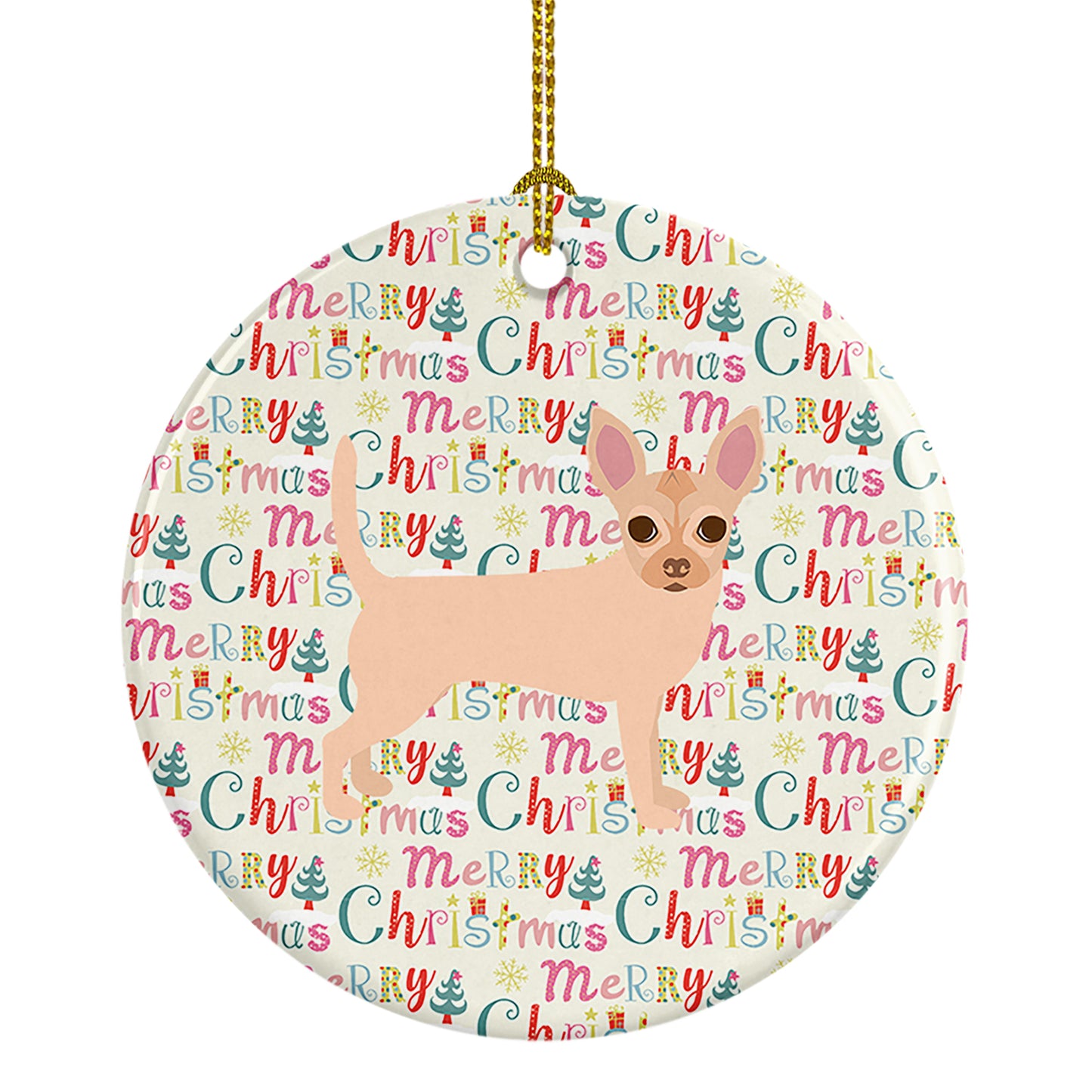 Buy this Chihuahua #1 Merry Christmas Ceramic Ornament