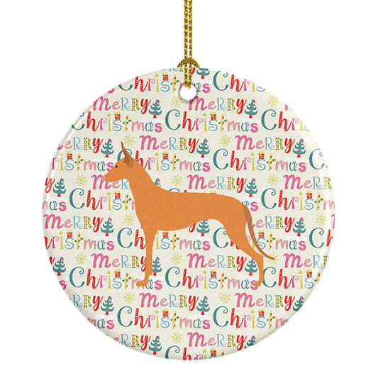 Buy this Pharaoh Hound Merry Christmas Ceramic Ornament