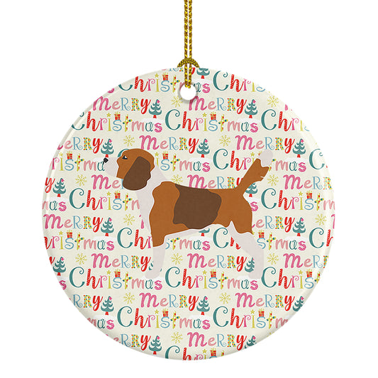 Buy this Beagle Merry Christmas Ceramic Ornament