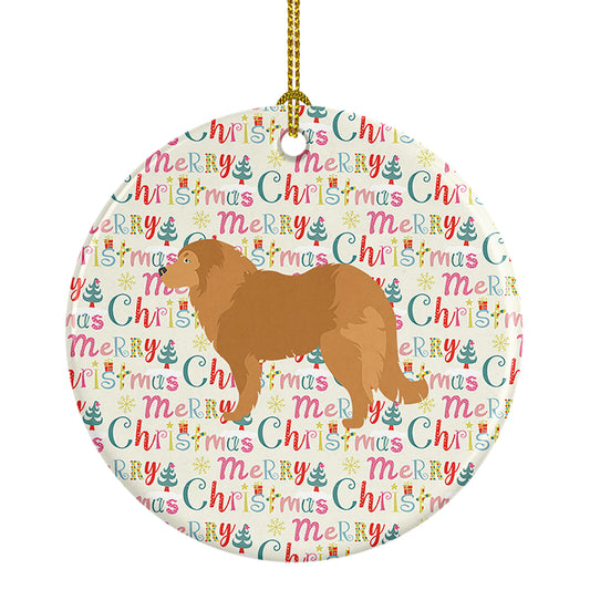 Buy this Caucasian Shepherd Dog Merry Christmas Ceramic Ornament