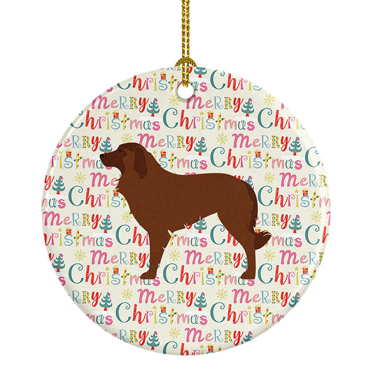 Buy this Portuguese Sheepdog Dog Merry Christmas Ceramic Ornament