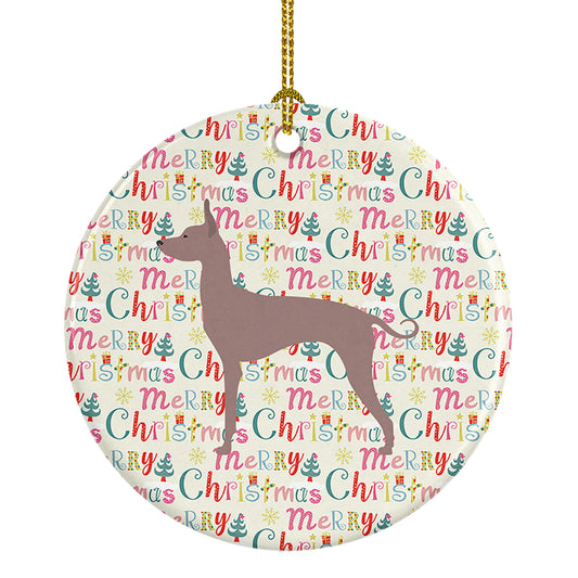 Buy this Dogo Argentino Merry Christmas Ceramic Ornament
