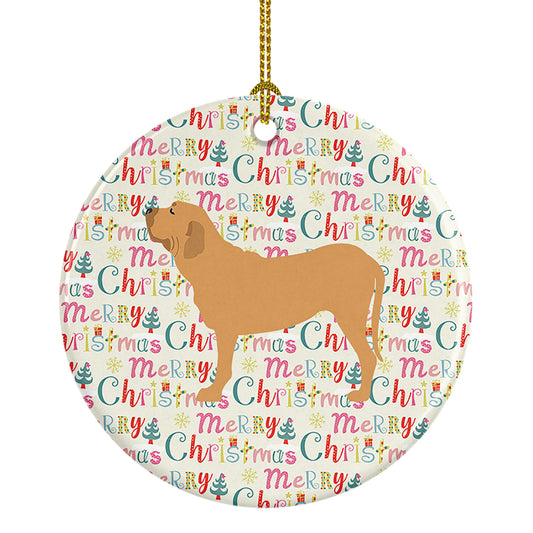 Buy this Fila Brasileiro Merry Christmas Ceramic Ornament