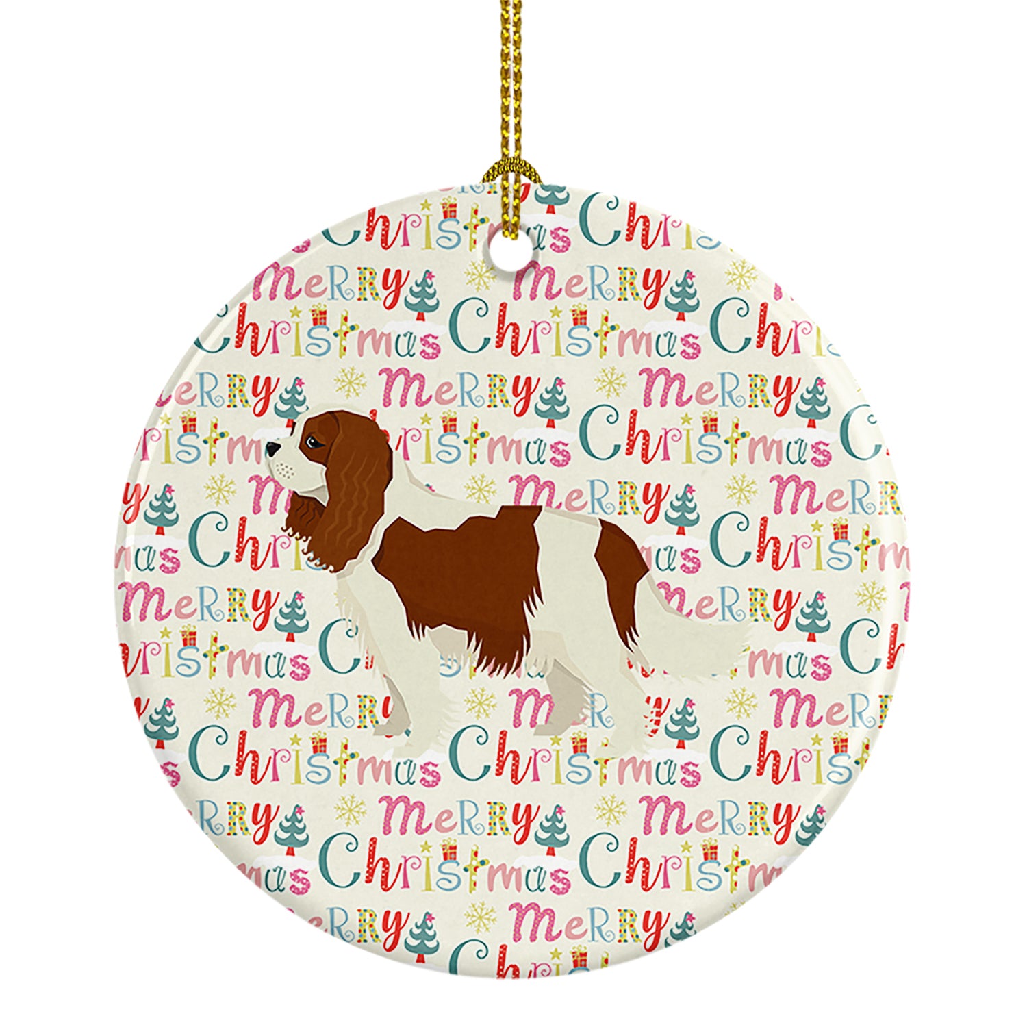 Buy this Cavalier Spaniel Merry Christmas Ceramic Ornament