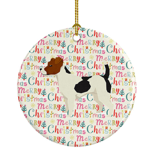 Buy this Jack Russell Terrier Merry Christmas Ceramic Ornament