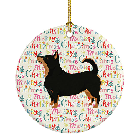 Buy this Lancashire Terrier Merry Christmas Ceramic Ornament