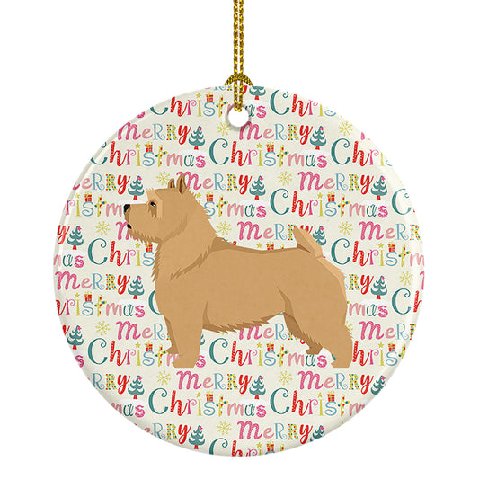 Buy this Norwich Terrier Merry Christmas Ceramic Ornament